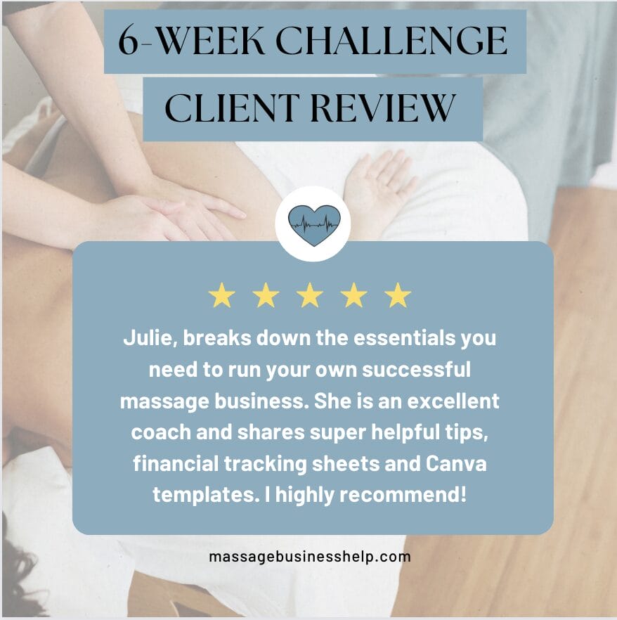 massage practice prosperity challenge